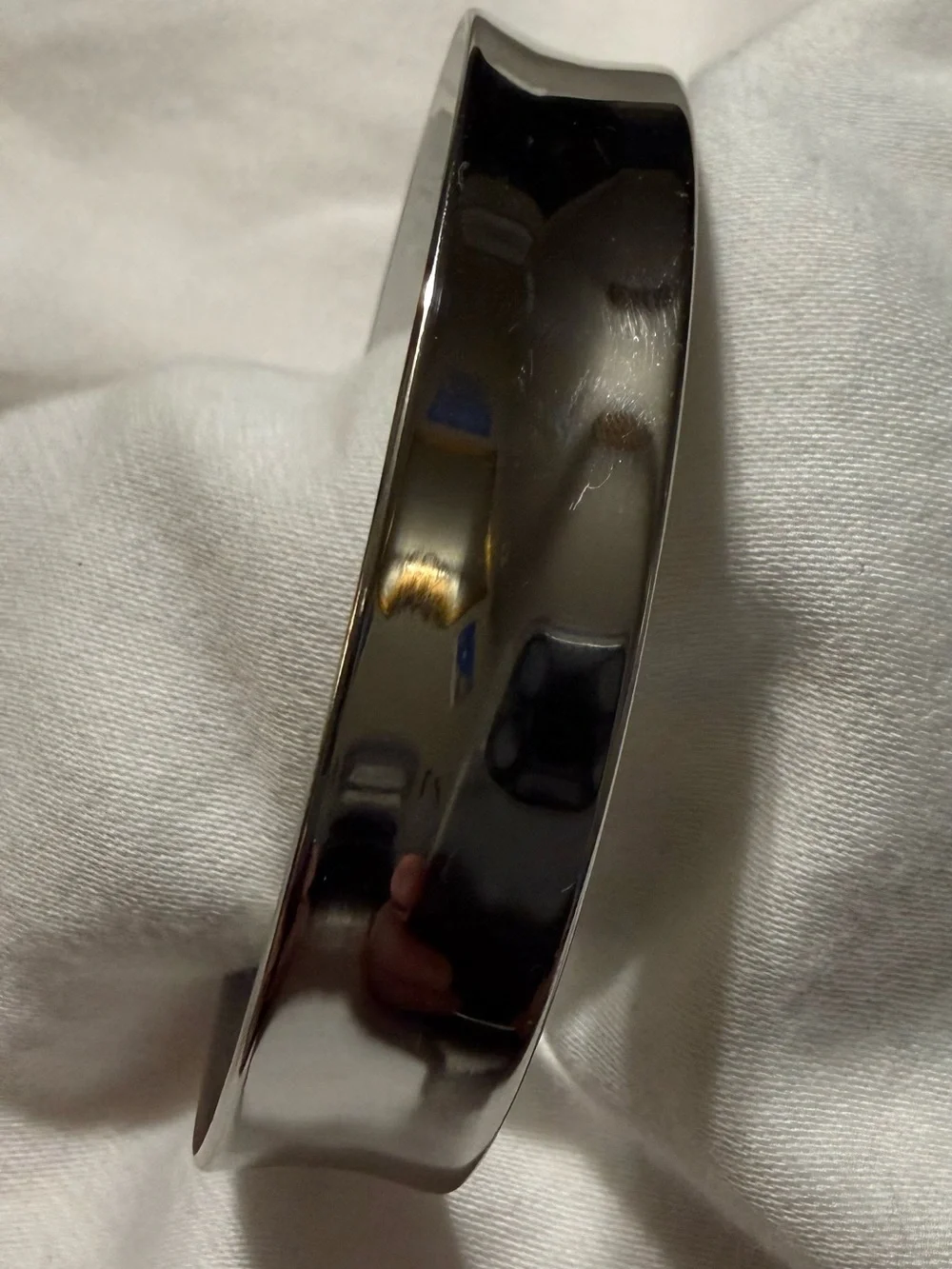 Lia Sophia Polished Silver Woman’s Open Cuff Bracelet